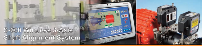 S-660 Wireless 3-Axis Shaft Alignment System
