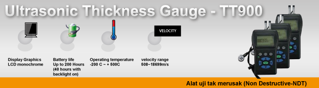 Alat Uji Ketebalan Ultrasonic Thickness Gauge