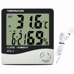 Thermo hygrometer Clock HTC-2